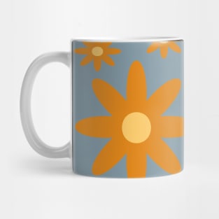 pattern with leaves and flowers doodling style Mug